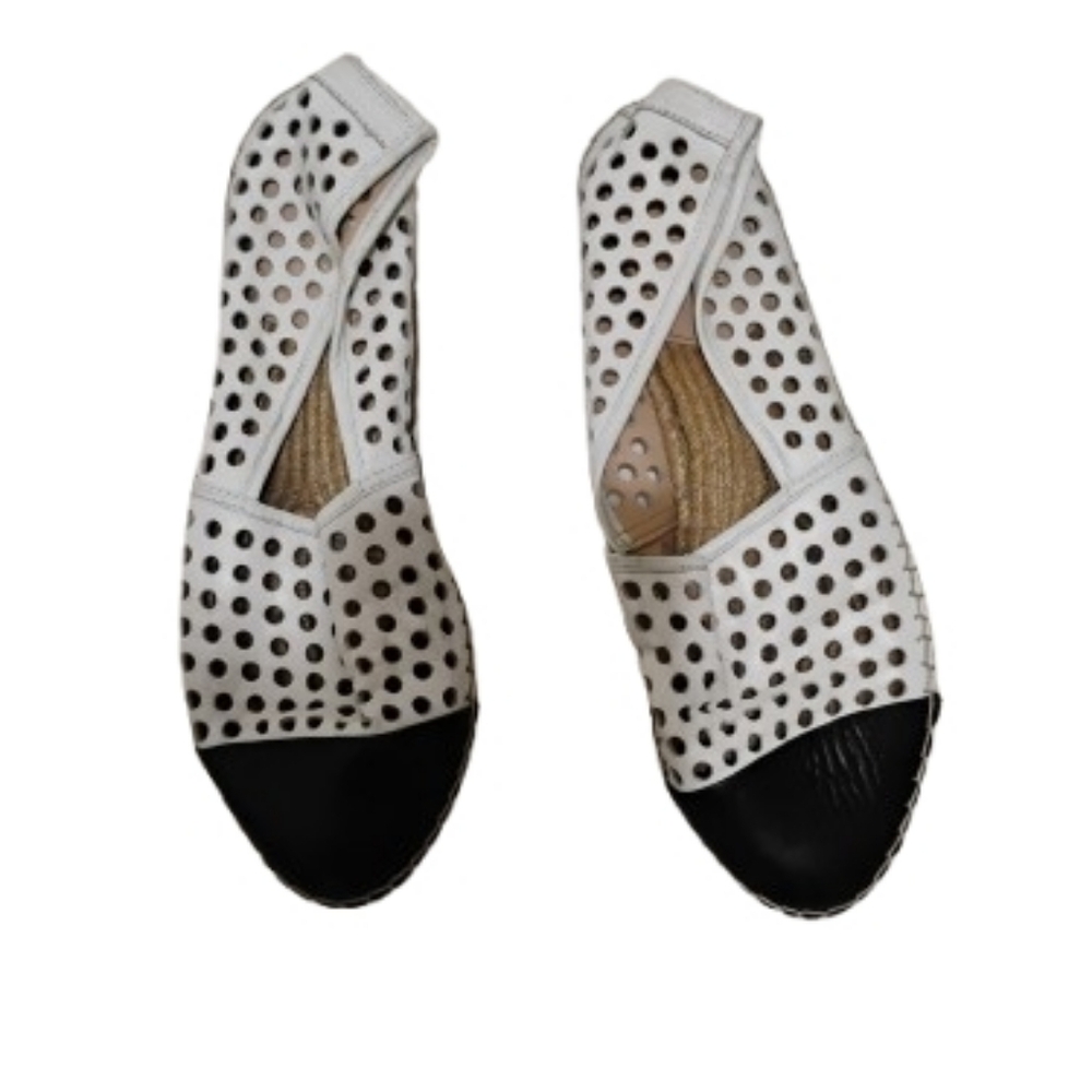 Loeffler Randall Womens Mara Perforated Espadrilles Sz 7.5